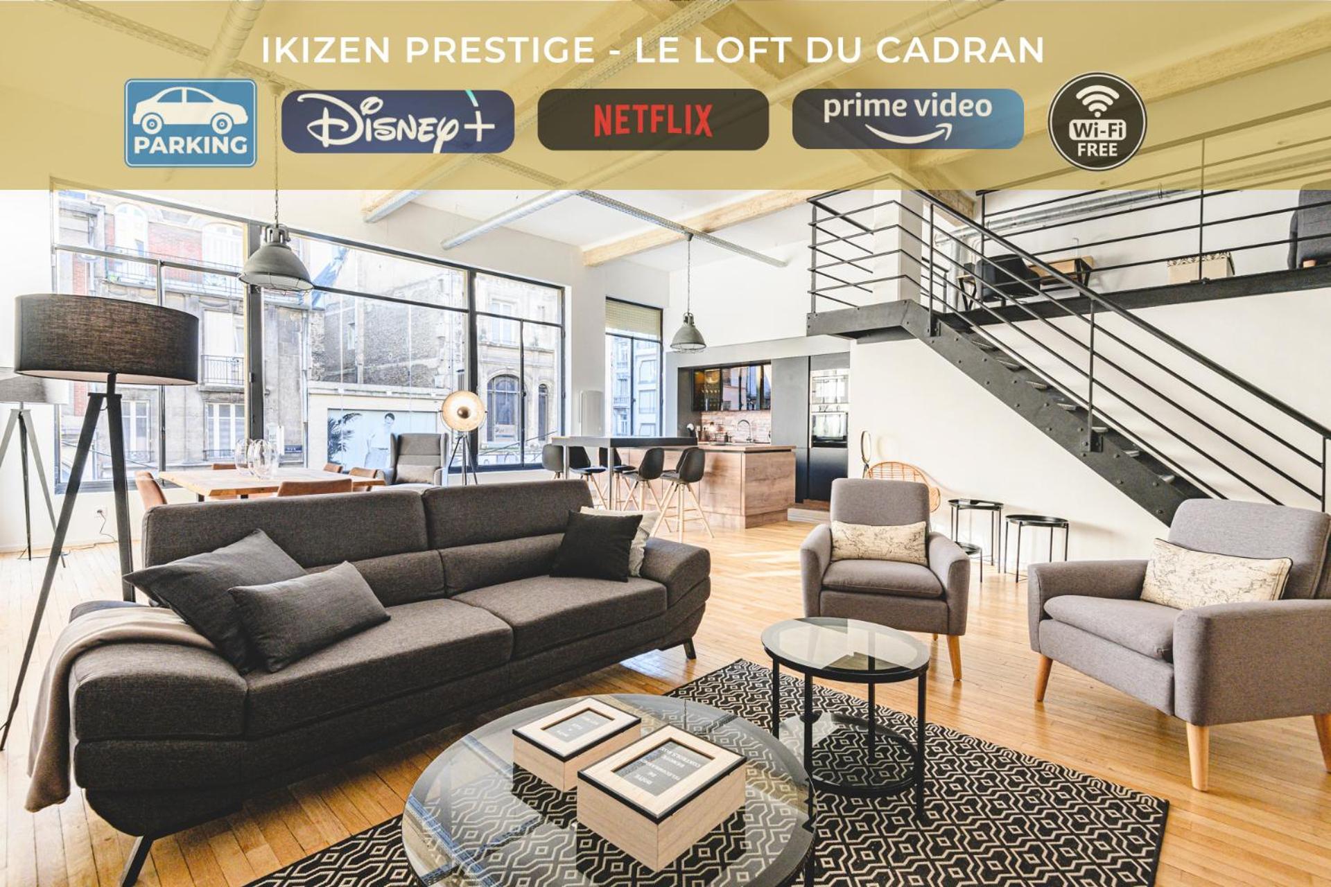 Ikizen Prestige - Loft Du Cadran - Parking Prive Apartment Reims Luaran gambar